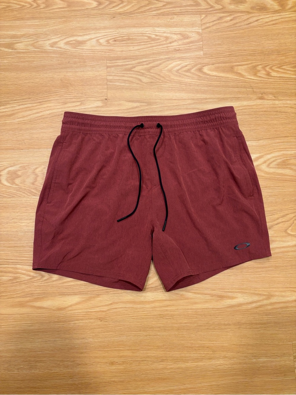 Oakley Men's Maroon Athletic Drawstring Shorts